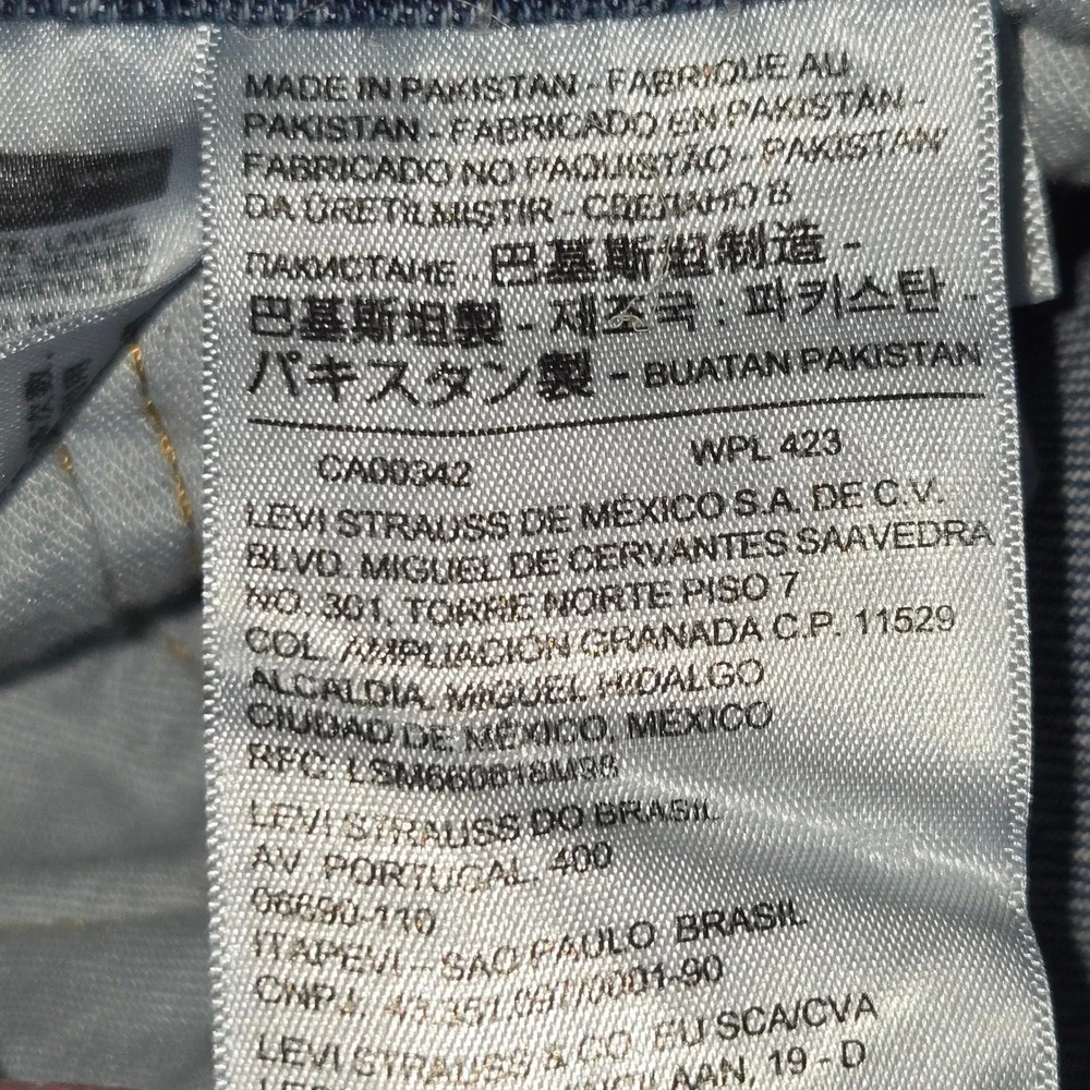 Levi's 505 Regular Fit Jeans Mens 40X32 Blue Straight Leg Stretch Denim